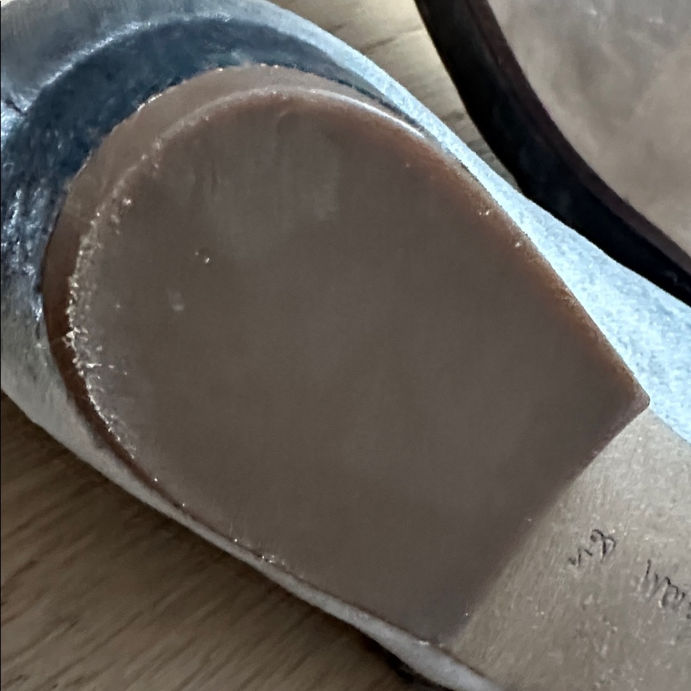 🦋1/2 OFF ENDS TONIGHT ONLY🦋Silver grey velvet Mary Jane flats🦋 - Picture 8 of 10